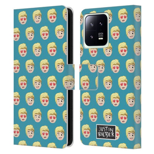 Justin Bieber Justmojis Patterns Leather Book Wallet Case Cover For Xiaomi 13 5G