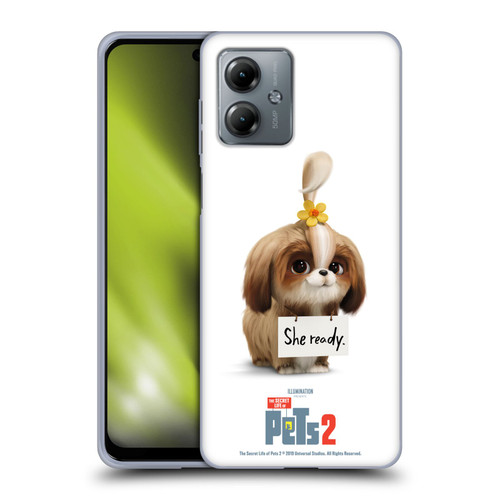 The Secret Life of Pets 2 Character Posters Daisy Shi Tzu Dog Soft Gel Case for Motorola Moto G14
