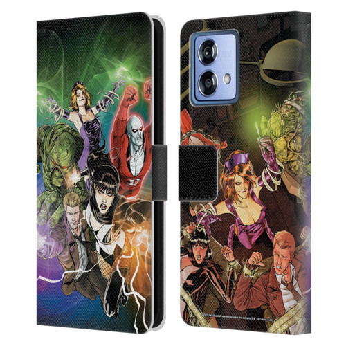 Justice League DC Comics Dark Comic Art #30 Group Leather Book Wallet Case Cover For Motorola Moto G84 5G