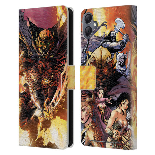 Justice League DC Comics Dark Comic Art Etrigan Demon Knights Leather Book Wallet Case Cover For Samsung Galaxy A05