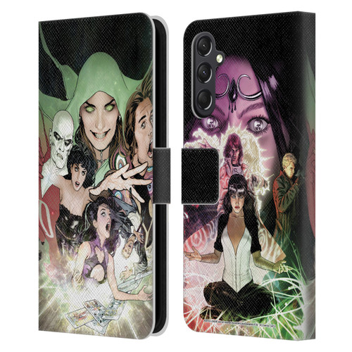 Justice League DC Comics Dark Comic Art #1 Group Leather Book Wallet Case Cover For Samsung Galaxy A24 4G / M34 5G