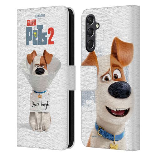 The Secret Life of Pets 2 Character Posters Max Jack Russell Dog Leather Book Wallet Case Cover For Samsung Galaxy A24 4G / M34 5G