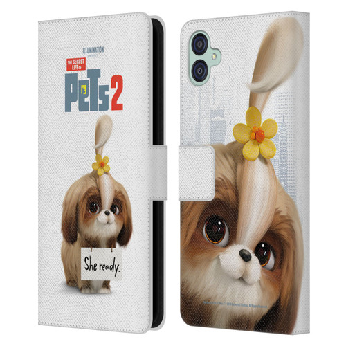 The Secret Life of Pets 2 Character Posters Daisy Shi Tzu Dog Leather Book Wallet Case Cover For Samsung Galaxy M04 5G / A04e