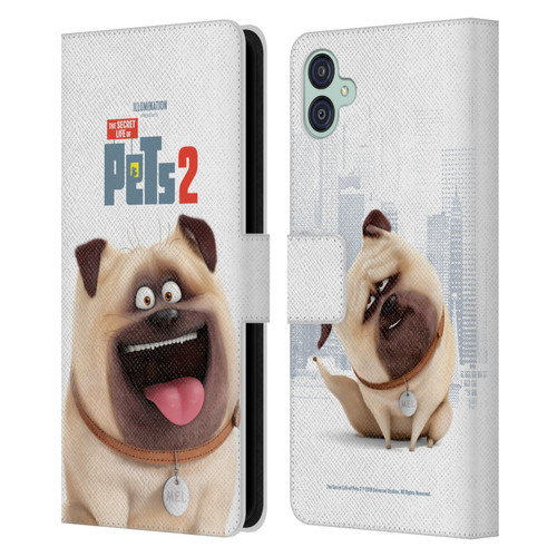 The Secret Life of Pets 2 Character Posters Mel Pug Dog Leather Book Wallet Case Cover For Samsung Galaxy M04 5G / A04e