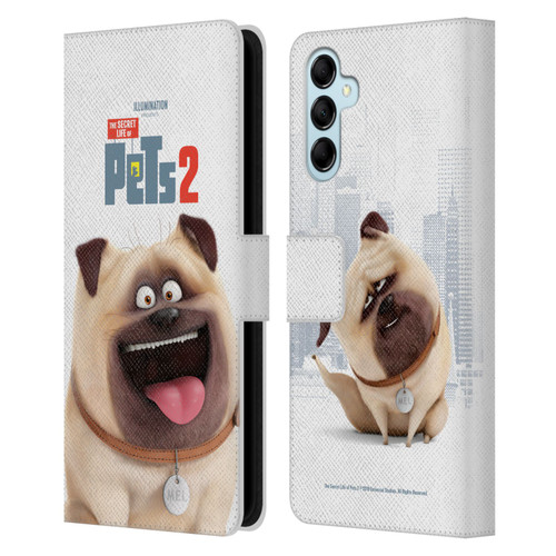 The Secret Life of Pets 2 Character Posters Mel Pug Dog Leather Book Wallet Case Cover For Samsung Galaxy M14 5G