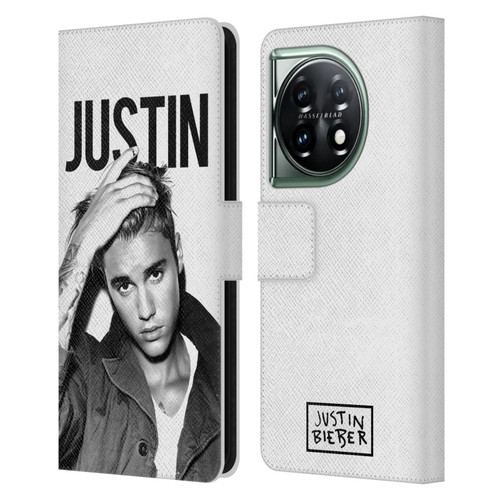 Justin Bieber Purpose Calendar Black And White Leather Book Wallet Case Cover For OnePlus 11 5G
