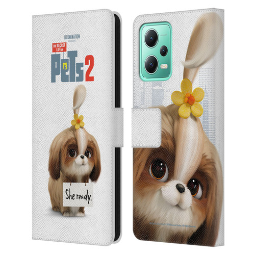 The Secret Life of Pets 2 Character Posters Daisy Shi Tzu Dog Leather Book Wallet Case Cover For Xiaomi Redmi Note 12 5G