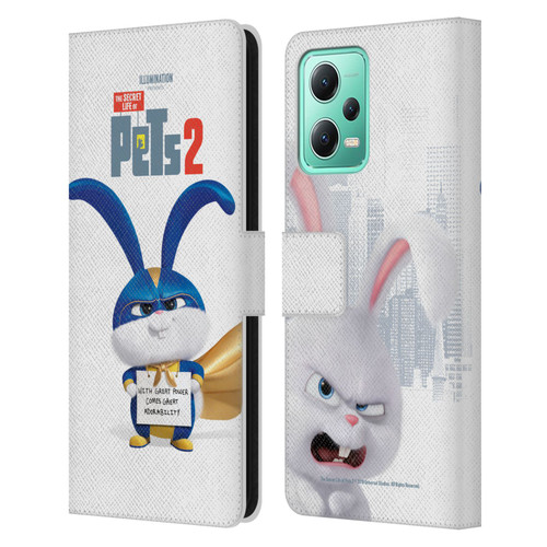 The Secret Life of Pets 2 Character Posters Snowball Rabbit Bunny Leather Book Wallet Case Cover For Xiaomi Redmi Note 12 5G