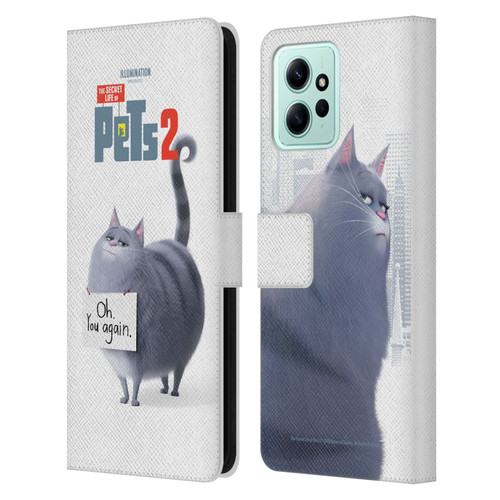 The Secret Life of Pets 2 Character Posters Chloe Cat Leather Book Wallet Case Cover For Xiaomi Redmi 12