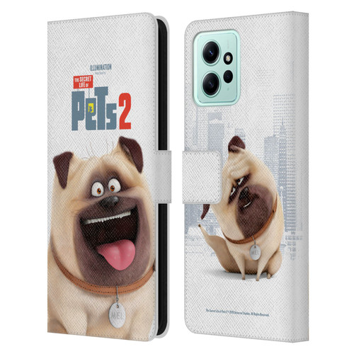 The Secret Life of Pets 2 Character Posters Mel Pug Dog Leather Book Wallet Case Cover For Xiaomi Redmi 12