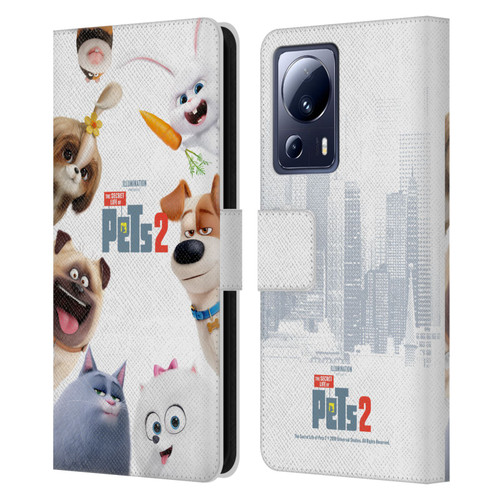 The Secret Life of Pets 2 Character Posters Group Leather Book Wallet Case Cover For Xiaomi 13 Lite 5G