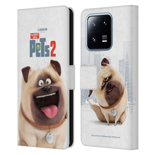The Secret Life of Pets 2 Character Posters Mel Pug Dog Leather Book Wallet Case Cover For Xiaomi 13 Pro 5G