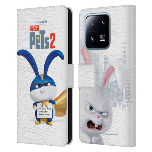 The Secret Life of Pets 2 Character Posters Snowball Rabbit Bunny Leather Book Wallet Case Cover For Xiaomi 13 Pro 5G