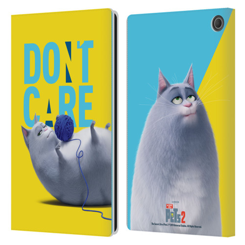 The Secret Life of Pets 2 II For Pet's Sake Chloe Cat Yarn Ball Leather Book Wallet Case Cover For Amazon Fire Max 11 2023