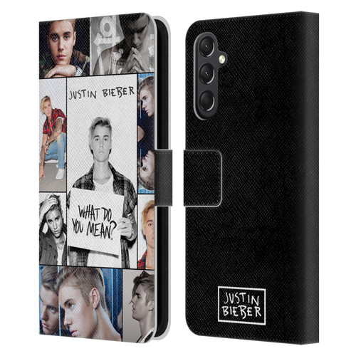Justin Bieber Purpose Grid Poster Leather Book Wallet Case Cover For Samsung Galaxy A24 4G / M34 5G