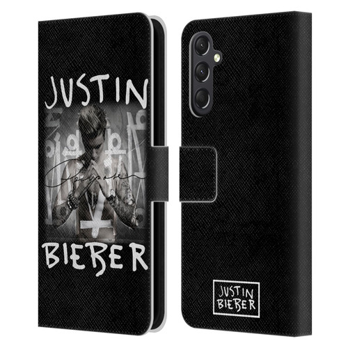Justin Bieber Purpose Album Cover Leather Book Wallet Case Cover For Samsung Galaxy A24 4G / M34 5G