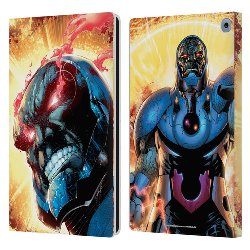 Justice League DC Comics Darkseid Comic Art New 52 #6 Cover Leather Book Wallet Case Cover For Amazon Fire HD 10 / Plus 2021