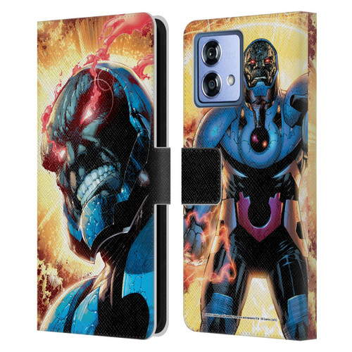 Justice League DC Comics Darkseid Comic Art New 52 #6 Cover Leather Book Wallet Case Cover For Motorola Moto G84 5G