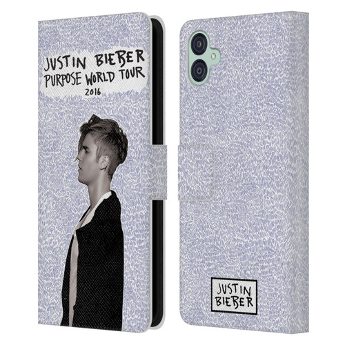 Justin Bieber Purpose World Tour 2016 Leather Book Wallet Case Cover For Samsung Galaxy M04 5G / A04e