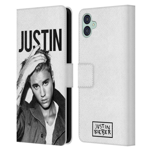 Justin Bieber Purpose Calendar Black And White Leather Book Wallet Case Cover For Samsung Galaxy M04 5G / A04e