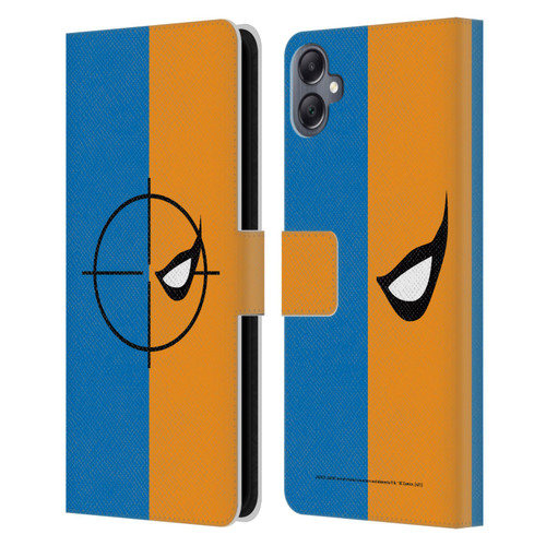 Justice League DC Comics Deathstroke Comic Art Logo Leather Book Wallet Case Cover For Samsung Galaxy A05
