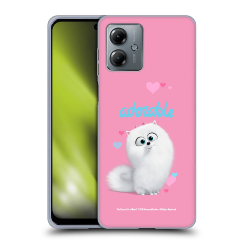 The Secret Life of Pets 2 II For Pet's Sake Gidget Pomeranian Dog Soft Gel Case for Motorola Moto G14