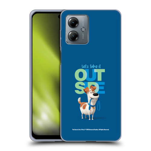 The Secret Life of Pets 2 II For Pet's Sake Max Dog Leash Soft Gel Case for Motorola Moto G14