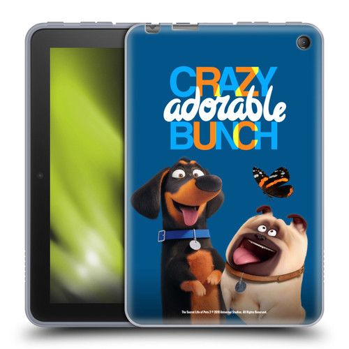 The Secret Life of Pets 2 II For Pet's Sake Group Soft Gel Case for Amazon Fire 7 2022