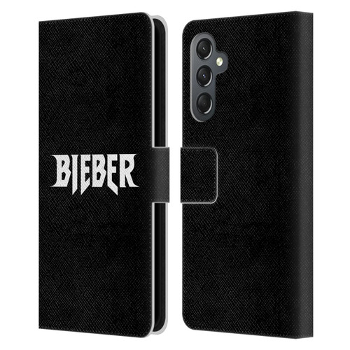 Justin Bieber Tour Merchandise Logo Name Leather Book Wallet Case Cover For Samsung Galaxy A25 5G