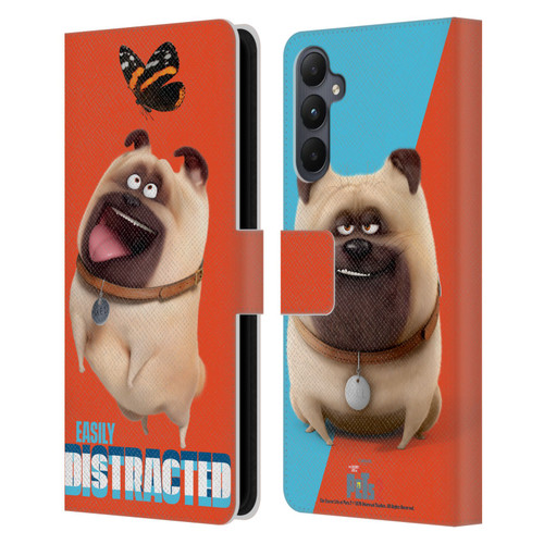 The Secret Life of Pets 2 II For Pet's Sake Mel Pug Dog Butterfly Leather Book Wallet Case Cover For Samsung Galaxy A05s