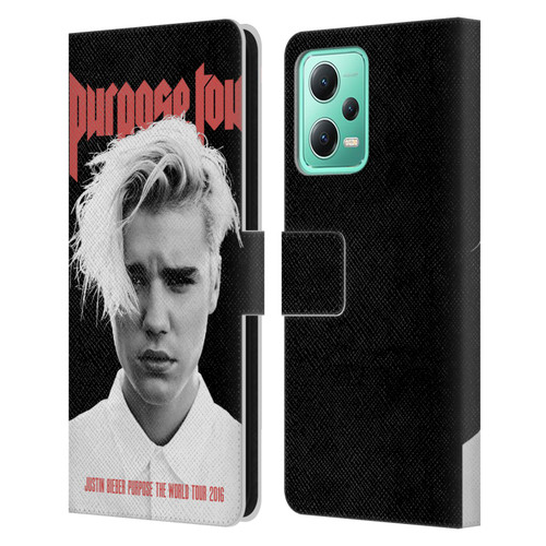 Justin Bieber Tour Merchandise Purpose Poster Leather Book Wallet Case Cover For Xiaomi Redmi Note 12 5G