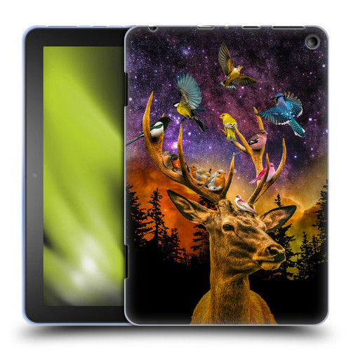 Dave Loblaw Animals Deer and Birds Soft Gel Case for Amazon Fire HD 8/Fire HD 8 Plus 2020