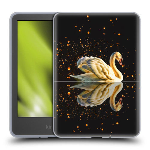 Dave Loblaw Animals Swan Lake Reflections Soft Gel Case for Amazon Kindle 11th Gen 6in 2022