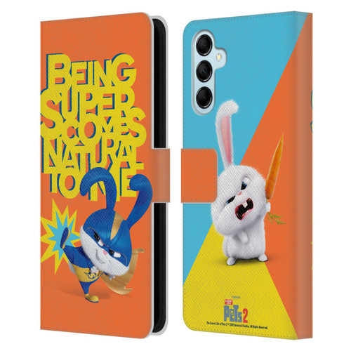 The Secret Life of Pets 2 II For Pet's Sake Snowball Rabbit Bunny Costume Leather Book Wallet Case Cover For Samsung Galaxy M14 5G