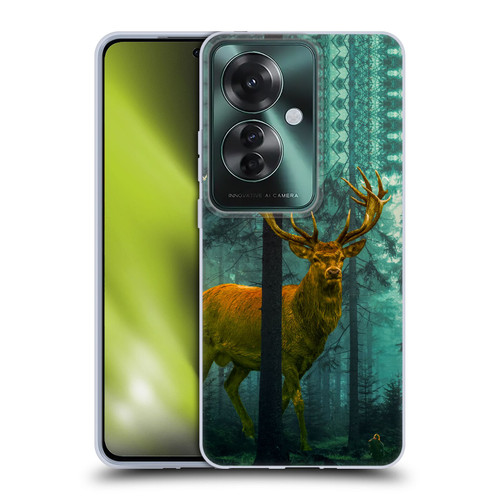 Dave Loblaw Animals Giant Forest Deer Soft Gel Case for OPPO Reno11 F 5G / F25 Pro 5G