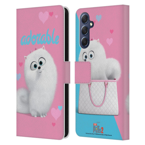 The Secret Life of Pets 2 II For Pet's Sake Gidget Pomeranian Dog Leather Book Wallet Case Cover For Samsung Galaxy M54 5G