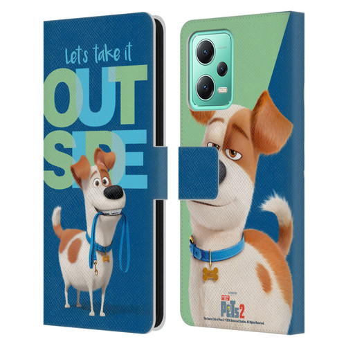 The Secret Life of Pets 2 II For Pet's Sake Max Dog Leash Leather Book Wallet Case Cover For Xiaomi Redmi Note 12 5G