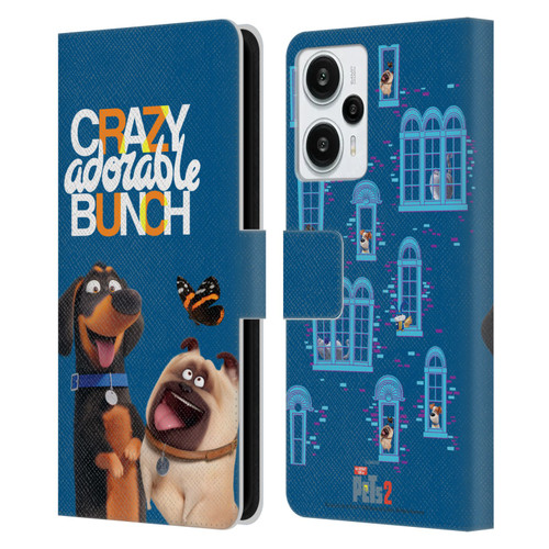 The Secret Life of Pets 2 II For Pet's Sake Group Leather Book Wallet Case Cover For Xiaomi Redmi Note 12T