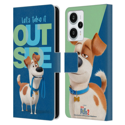 The Secret Life of Pets 2 II For Pet's Sake Max Dog Leash Leather Book Wallet Case Cover For Xiaomi Redmi Note 12T