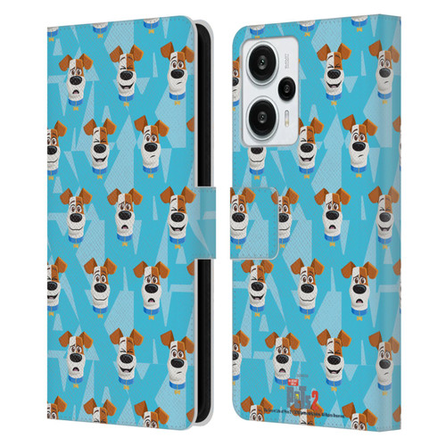 The Secret Life of Pets 2 II For Pet's Sake Max Dog Pattern Leather Book Wallet Case Cover For Xiaomi Redmi Note 12T