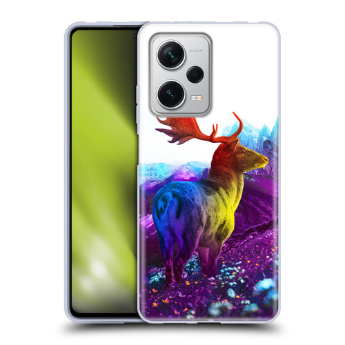 Dave Loblaw Animals Purple Mountain Deer Soft Gel Case for Xiaomi Redmi Note 12 Pro+ 5G