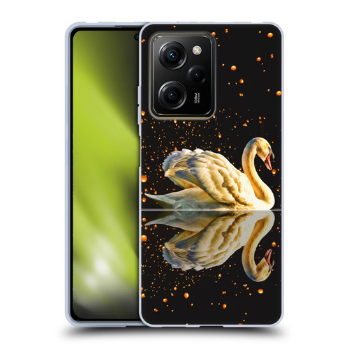 Dave Loblaw Animals Swan Lake Reflections Soft Gel Case for Xiaomi Redmi Note 12 Pro 5G
