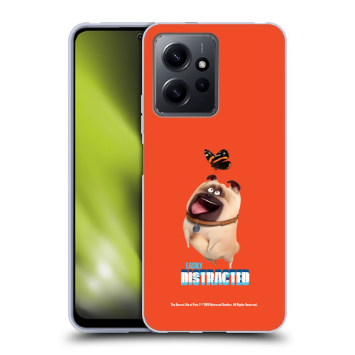 The Secret Life of Pets 2 II For Pet's Sake Mel Pug Dog Butterfly Soft Gel Case for Xiaomi Redmi Note 12 4G