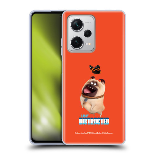 The Secret Life of Pets 2 II For Pet's Sake Mel Pug Dog Butterfly Soft Gel Case for Xiaomi Redmi Note 12 Pro+ 5G