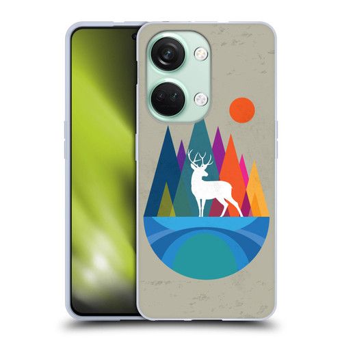 Dave Loblaw Contemporary Art Mountain Deer Soft Gel Case for OnePlus Nord 3 5G