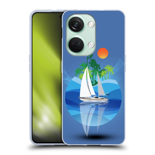 Dave Loblaw Contemporary Art Tropical Waters Soft Gel Case for OnePlus Nord 3 5G