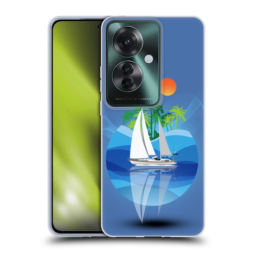 Dave Loblaw Contemporary Art Tropical Waters Soft Gel Case for OPPO Reno11 F 5G / F25 Pro 5G