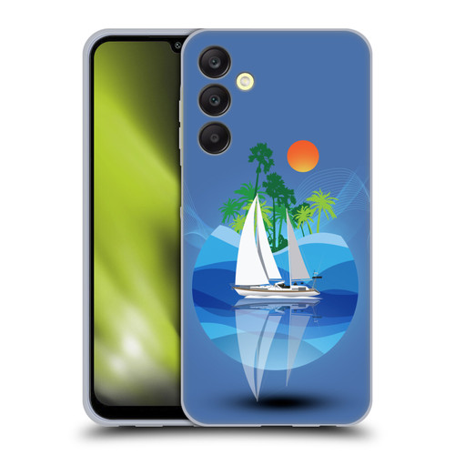 Dave Loblaw Contemporary Art Tropical Waters Soft Gel Case for Samsung Galaxy A25 5G