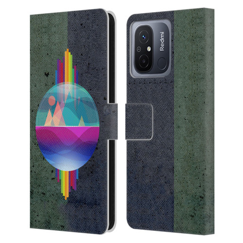 Dave Loblaw Contemporary Art Mountains Under The Dome Leather Book Wallet Case Cover For Xiaomi Redmi 12C