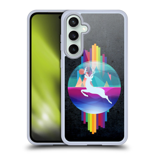 Dave Loblaw Contemporary Art Deer In Dome Soft Gel Case for Samsung Galaxy S23 FE 5G